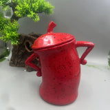 Popxstar  Waist Jar Kitchen Storage Jar Creative Cups with Sealed Lid Kitchen Supplies Christmas New Year Home Decoration Storage Bottle