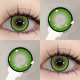 Cosplay Contact Lens Beauty Cosmetics Colored Contacts Black Lenses Halloween Makeup Cosplay White Lens Circle Block Lens