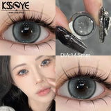 Popxstar  2Pcs New Product Best Selling Contacts Colored Lenses Myopia Degree -0.00 to -8.00 Blue Green Series Soft Lens