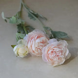 5Pc/lot Artificial Flocking Silk Flower Dew Lotus Home Decoration Camellia Bridal Bouquet Wedding Decor party flower arrangement
