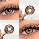 1Pair Contact Lenses Colored Pupils for Eyes Myopia Daisy Pink Cosmetics Contacts Purple Lenses Yearly Fast Shipping