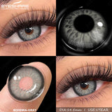 Natural Brown Eyes Lenses 2pcs Colored Contact Lenses for Eyes Blue Eye Contacts Gray Beauty Pupil Yearly Green Lenses