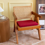 Popxstar linen natural latex seat cushion single student chair seat cushion office beautiful buttocks car meal seat cushion
