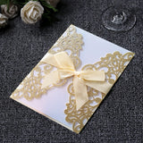 Popxstar 10pcs Laser Cut Wedding Invitations Cards Tags Vintage Wedding Bridal Gift Greeting Card Event Party Birthday Deccor Supplies