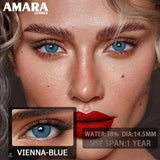 Popxstar  1 pair Colored Contact Lenses Natural Look Green Lenses Gray Contact color Lenses Beauty Pupil Eye Cosmetics Yearly Use
