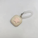 Cute Heart Case For Samsung Galaxy Buds FE/Buds2/Buds2 Pro Earphone Case For Galaxy Buds Live Transparent Flash with Pendant