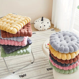 Popxstar  Large Biscuit Shape Plush Cushion,Soft Creative Pillow Chair Seat Pad, Decorative Cookie Japanese Tatami Back Cushion