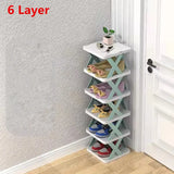 6 Layer Shoes Racks Storage Organizer Detachable Shoe Racks Saves Family Household Rack Simple Narrow Shoes Shelf Color Cabinet