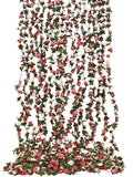 Popxstar spring decor 8.2 FT Artificial Flower Plants 45 Head Fake Rose Vine Flowers Home Hotel Office Wedding Party Garden Craft Art Decoration
