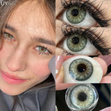 New Natural Lenses Gray Lenses 1 Pair Color Eye Contacts Blue Pupils Korean Style y2k Lenses Big Eyes Colorcon