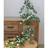 Popxstar  Realistic Artificial Rose Vine for Home, Wedding, Party,Artificial Outdoor Flowers,Hanging Artificial Flower,Flower Wall