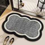 Linen Diatomaceous Earth Bath Rug Non Slip Water Absorbent Bathroom Door Mat for Home Entry Shower Room Floor Carpet Quick Dry