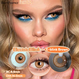 Popxstar  0~-6.50 1 Pair Colored Contact Lenses with Degree Myopia Lenses Natural Look Eye Contact Prescription Lenses