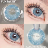 Popxstar  New Colorful Contact Lenses for Eyes 1 Pair Natural Fashion Contact Lenses Blue Gray Eyes Lens Yearly Cosmetics Pupils