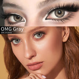 Popxstar  1Pair Fashion Big Lenses Colored Contact Lenses for Eyes Beauty Blue Eyes Lenses Natural Green Pupils Brown Grey Lens