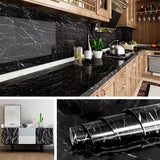 Popxstar Marble Vinyl Film DIY Self Adhesive Wallpaper Bathroom Kitchen Cupboard Countertops Contact Paper PVC Waterproof Wall Stickers