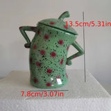 Popxstar  Waist Jar Kitchen Storage Jar Creative Cups with Sealed Lid Kitchen Supplies Christmas New Year Home Decoration Storage Bottle