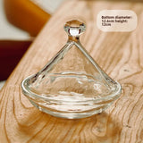 Popxstar  Coffee shop tasting plate, commercial cake display plate with lid, glass tasting dessert, creative bread, glass cover