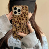Popxstar  Y2k Sanrios Leopard Hellokitty Phone Case For iPhone 13 11 12 16 15 14 17 Pro Max XS MAX X XR Plus 8 7 MINI Y2K Shockproof Cover