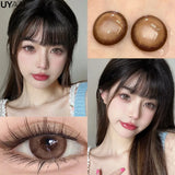 Popxstar Color Contact Lenses with Diopters Korean Eye Contacts Lenses Colorcon Black Lenses High Quality Natural Optical Lenses