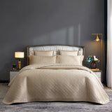 Popxstar  3/5Pcs Luxury 1000TC Egyptian Cotton Quilted Bedspread, King Size, Bed Cover, Mattress Topper Coverlet, Bed Sheet, Pillowcases