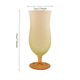 Popxstar  Pastel Frosted Glass Goblets Drinkware Home High-footed Cups Home Kitchen Party Bars Cocktail Glasses Beverage Juice Decor Gifts