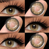 Contact Lenses NEW Color Contact Beauty Eye Color Lenses Colorcon Water Light Brown Eye Lenses Gray Natural Contact Lenses