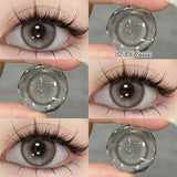 Popxstar  1 Pair Myopia Color Contact Lenses for Eyes with Prescription Makeup Eye Color Lenses Beauty Pupils Fashion Blue Lenses