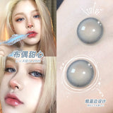 Popxstar 2PCS 1New Colored Contact Lenses for Natural Eyes Brown Colored LensBlue Contact Beauty Pupil Makeup 1 Year