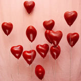 Popxstar 50/10pcs Red Heart Balloons Inflatable Latex Balloon for Valentine Day Wedding Party Anniversary Decoration Supplies Wholesale