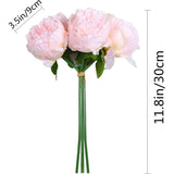 5 Simulated peonies, Artificial flowers for living room and bedroom decoration, Holding flowers for wedding parties