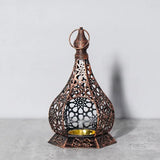 Popxstar  Hollow Iron Candle Holder  Middle Eastern-Style Atmospheric Aromatherapy Wax Base Decor for Home Wedding & Party Ornament gift