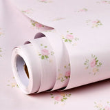 Popxstar Wallpaper Self-adhesive Moisture-proof Pastoral Flower Living Room Bedroom Waterproof Erasable Wall Sticker Home Decoration