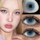 Popxstar 1 Pair Color Contact Lenses for Eyes Anime Makeup Accessories Comic Tears Cosplay Lense Blue Lenses Green Eye Lenses