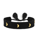 popxstar Hand Woven Bracelets Adjustable Studded Stars Bracelet Fashion Jewelry Gifts
