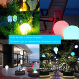 Popxstar LED Water Floating Light Remote Control 16 Colors Waterproof Swimming Pool Light Outdoor Balloons Inflatable Garden Beach Balls