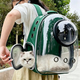 Pet Cat Carrying Bag Space Pet Backpacks Breathable Portable Transparent Backpack Puppy Dog Transport Carrier Space Capsule Bags