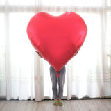 Popxstar 60Inch Heart-Shaped Foil Balloon for Brithday Propose Parties Decoration Oversize Balloon for Valentine's Day Wedding Decor