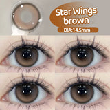 Popxstar  2PCS Myopia Beauty Colored  Contact Lenses Purple Halloween Makeup Lens Fashion Pupils Big Eye Lenses Natural Blue Lense