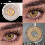 Popxstar  1 pair Colored Contact Lenses for big Eyes Natural Eye Lenses Gray Contact Green Lenses Blue Lenses Fashion Lenses