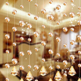 Popxstar Crystal Glass Bead Curtain European Living Room Bedroom Crystal Bead Curtain Wedding Festival Party Crystal Beads Decor Curtain