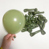 Popxstar  5/10/12/18inch Retro White Sand Balloon Pink Coffee Sage Green Ballon Birthday Party Decoration Baby Shower Globos Wedding Decor