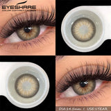 2pcs Natural Color Contact Lenses for Eyes Soft Lenses Colorful Beauty Pupils Gray Brown Contacts Yearly Blue Eye Lens