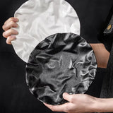 Popxstar  1PC Ceramic Dinner Plates for Home Pleated Texture Design Western Plates Japanese Style Dishes Good Looking Tableware