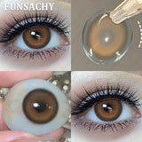 2pcs Polaris Red Contact Lenses for Eyes Natural Colorful Softlens Women Makeup Eye Contacts Yearly Brown Gray Lenses
