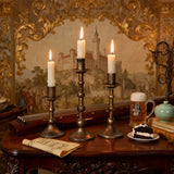 Popxstar  Retro Metal Candle Holder Candlestick for Candles Country Room Decoration Candlestick Romantic Candlelight Dinner Ornaments Gift