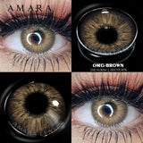 Popxstar  Natural Colored Contacts Lenses Brown 2pcs Contacts Beautful Pupils Color Contacts Yearly Makeup Cosmetic Contact Lens