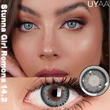 1Pair NEW Color Contact Lenses For Eyes Beauty Pupils Natural Pupils Brown Contact Lenses Soft Colorful Cosmetics Gray Len