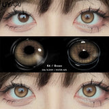 Popxstar  1 Pair Fashion Lenses Colored Contact Lenses for Eyes Beauty Green Eyes Lenses Natural  Brown Lens Grey Lens