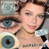 1 Pair NEW Colored Pupils Makeup Green Contact Lenses Beauty Women Colored Pupils Cosmetic Brown Natural Lenses Yearly